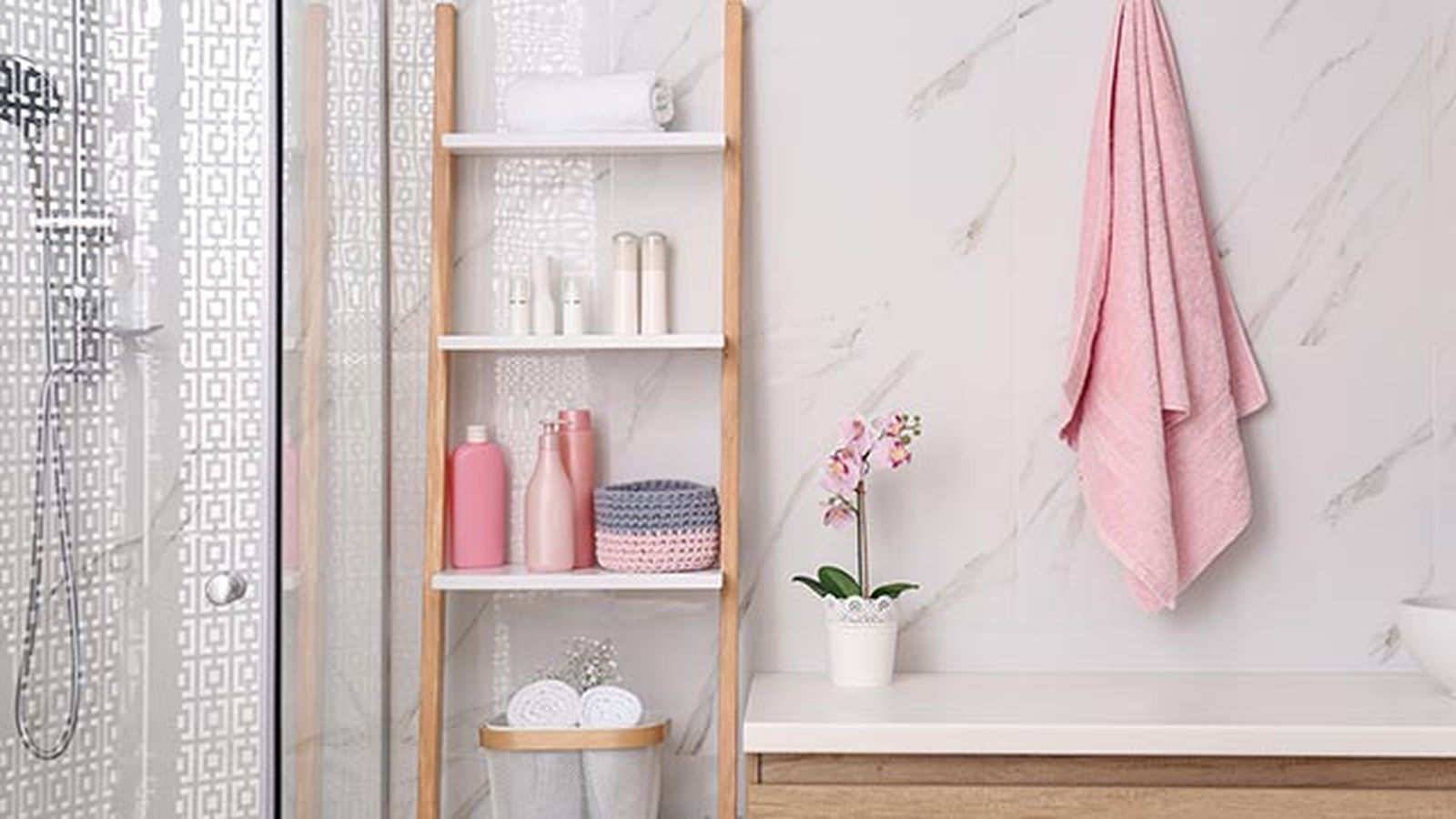 bano rosa complementos