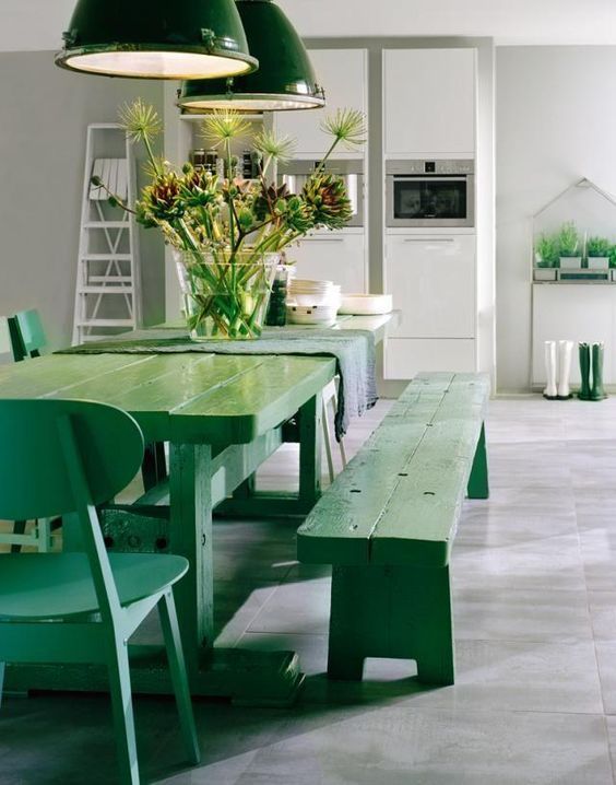 comedor con banca rustico 3