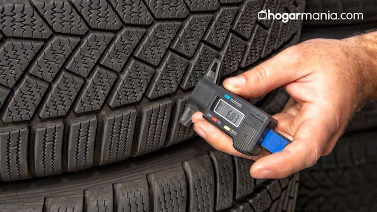 como medir la profundidad de los dibujos de un neumatico