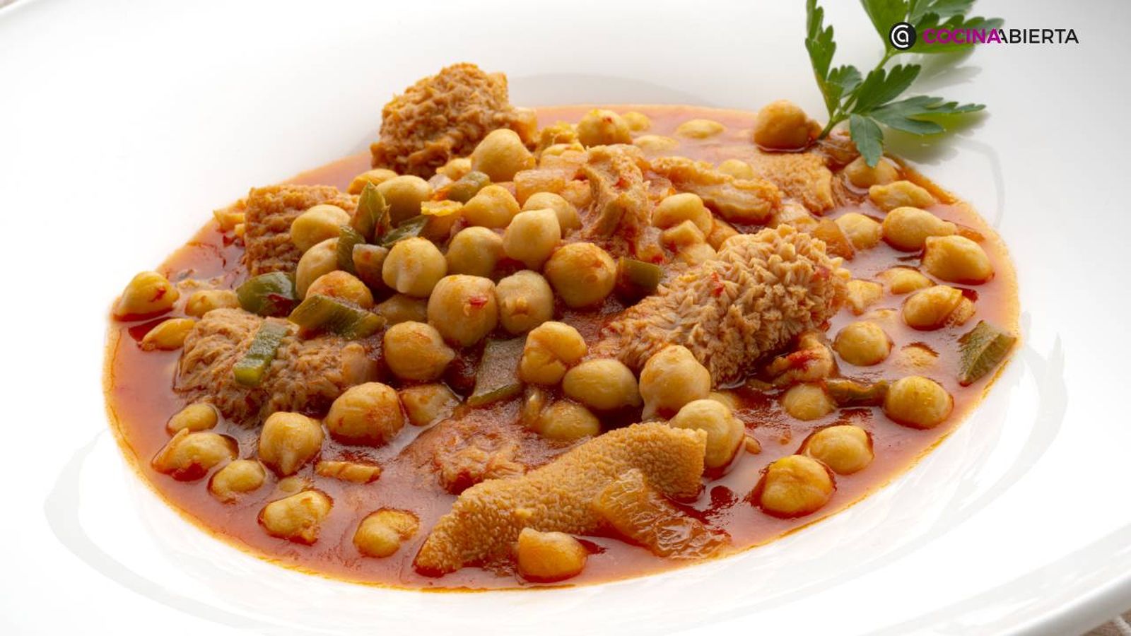 garbzanos con callos receta