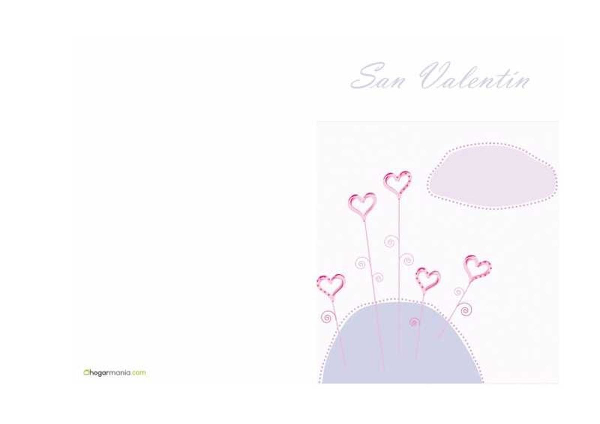 Tarjeta de San Valentín.