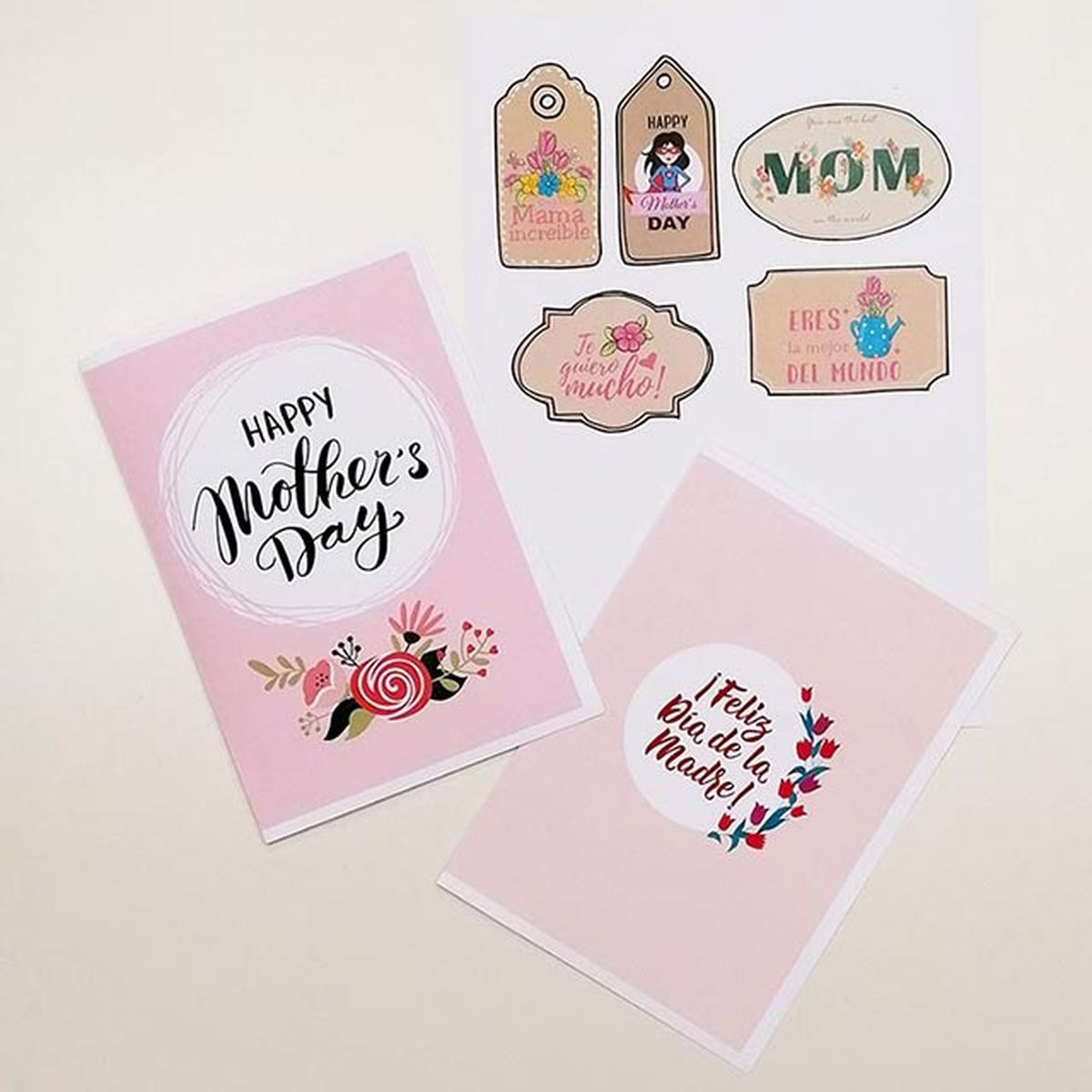 tarjeta postal dia de la madre