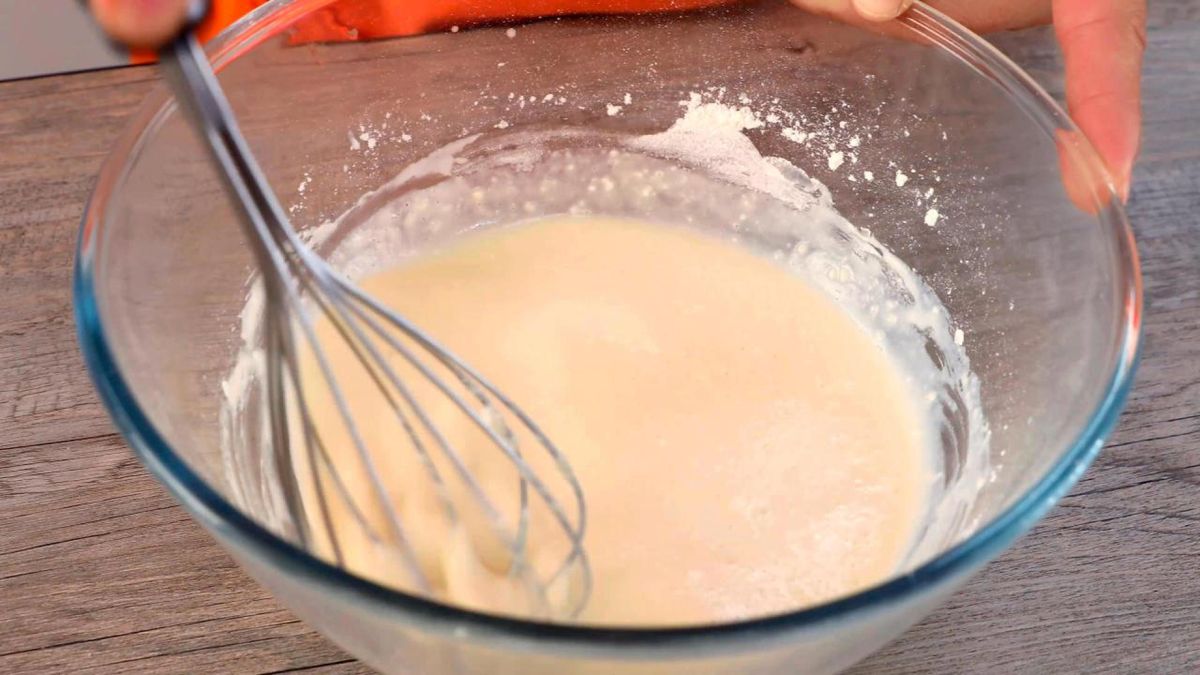 Receta de crepes de jamón y queso   paso 3