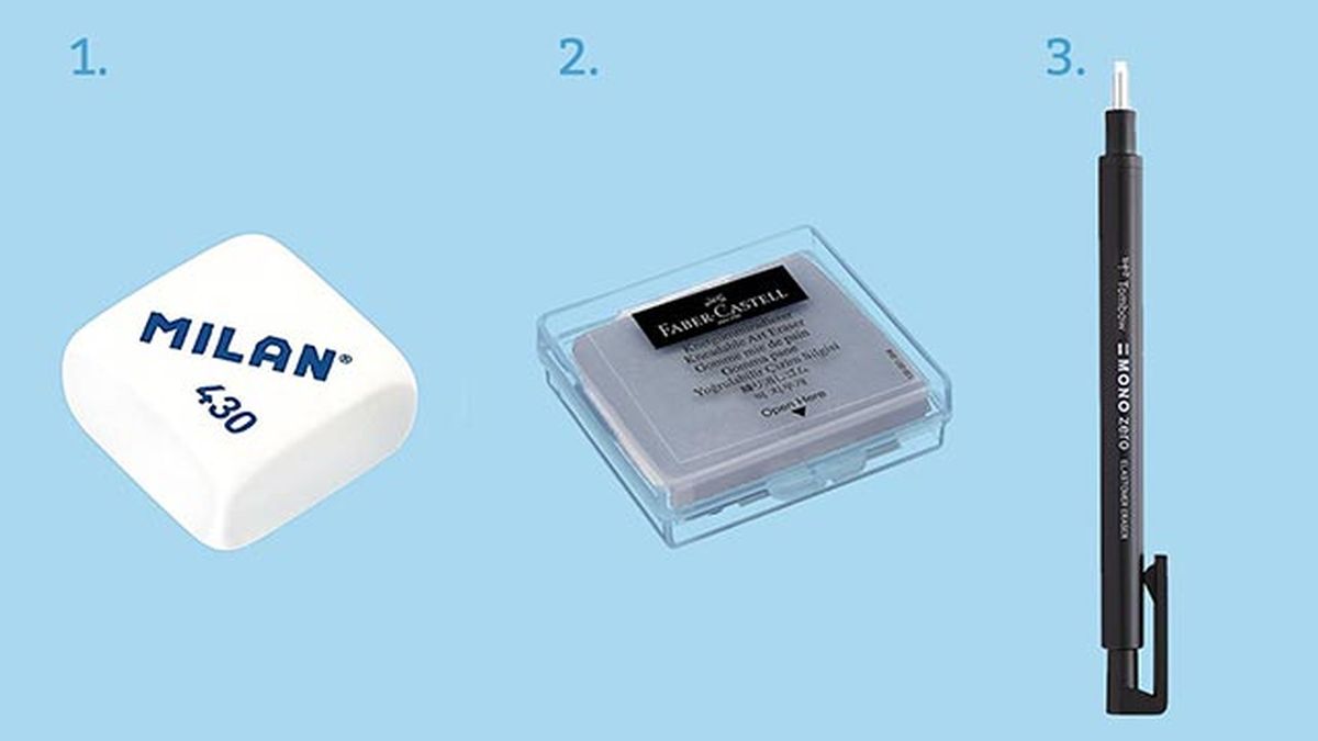 tipos de gomas de borrar 1