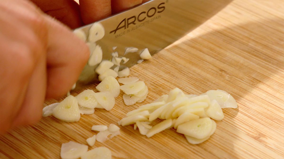 Bacalao al pil pil  Paso 1