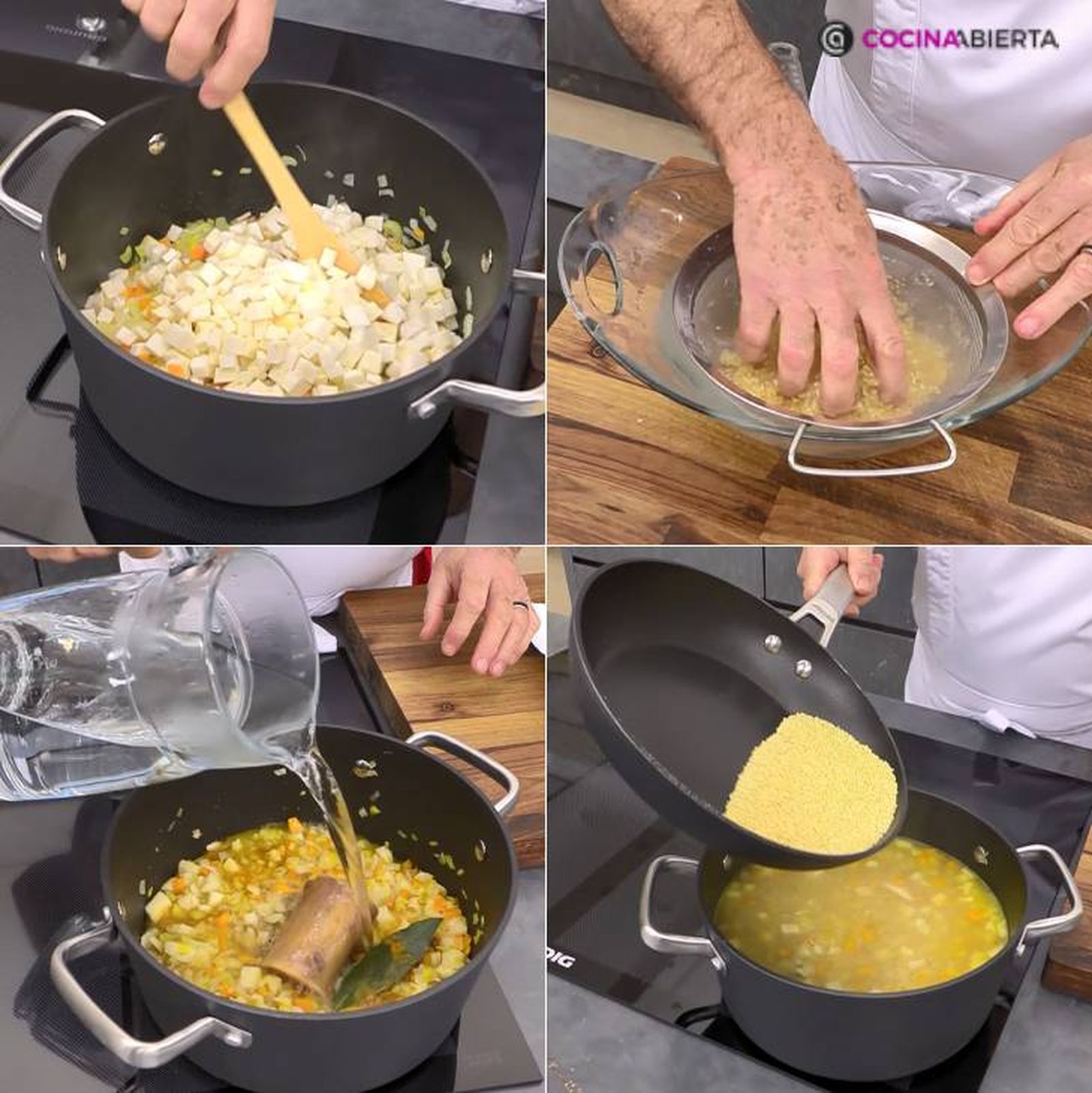 sopa mijo pasos