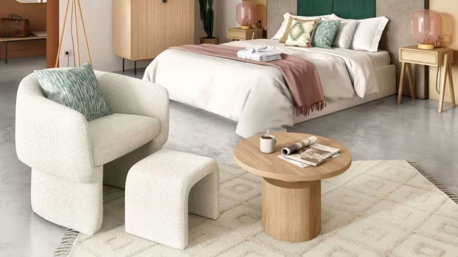 Butaca 2 en 1 Dorset con reposapies o asiento extra.