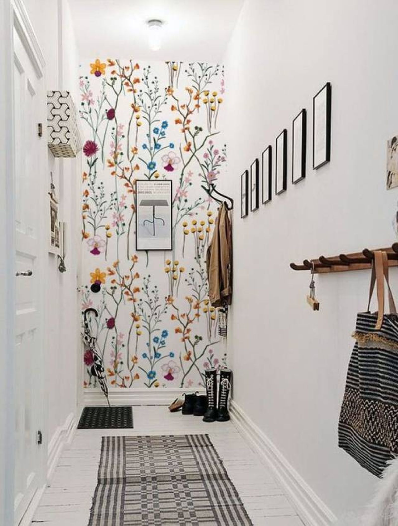 pasillo papel pintado pinterest