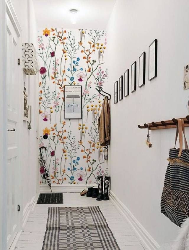 pasillo papel pintado pinterest