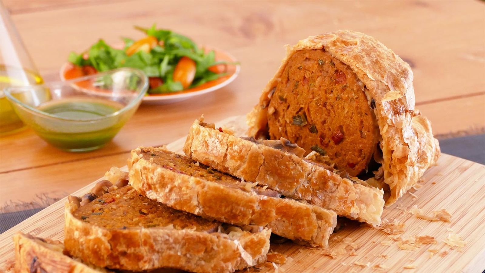 Receta de solomillo Wellington vegetariano