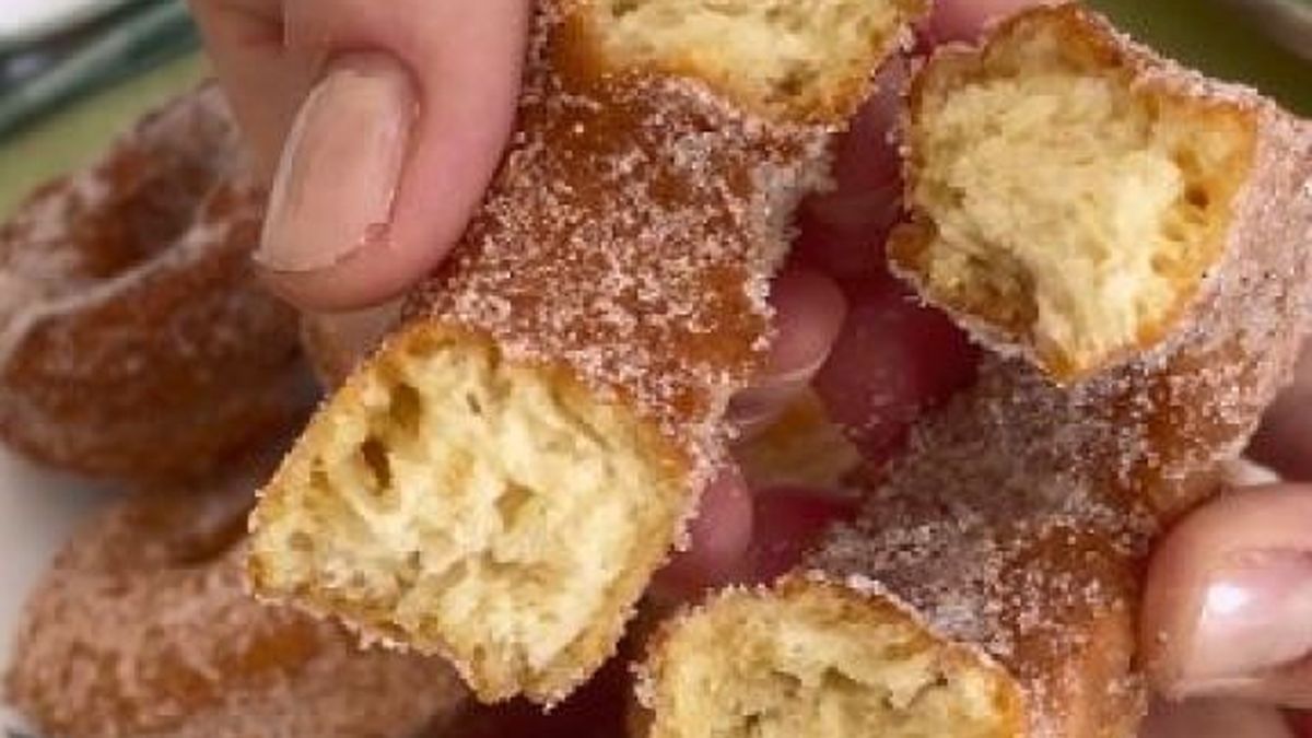 Roscos fritos esponjosos