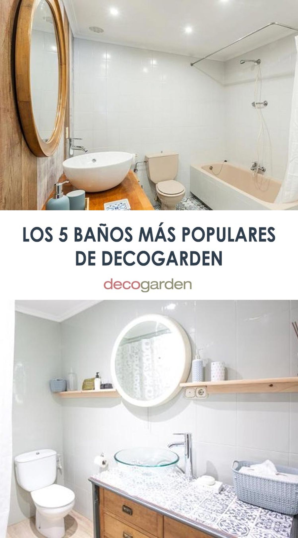 los cinco banos mas populares de Decogarden