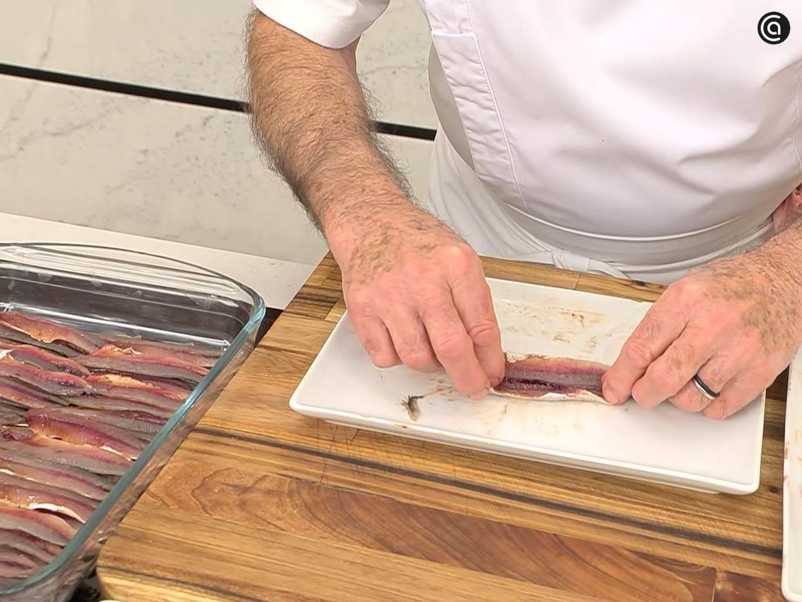 Limpia las anchoas