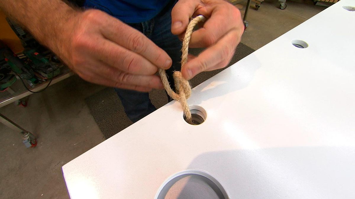 Árbol de Navidad de madera desmontable paso 9