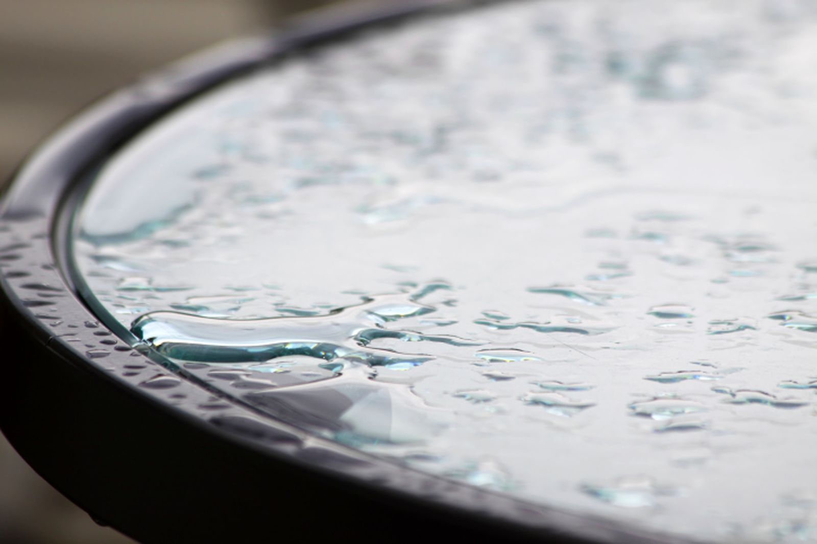 Bandeja acristalada con rebaje