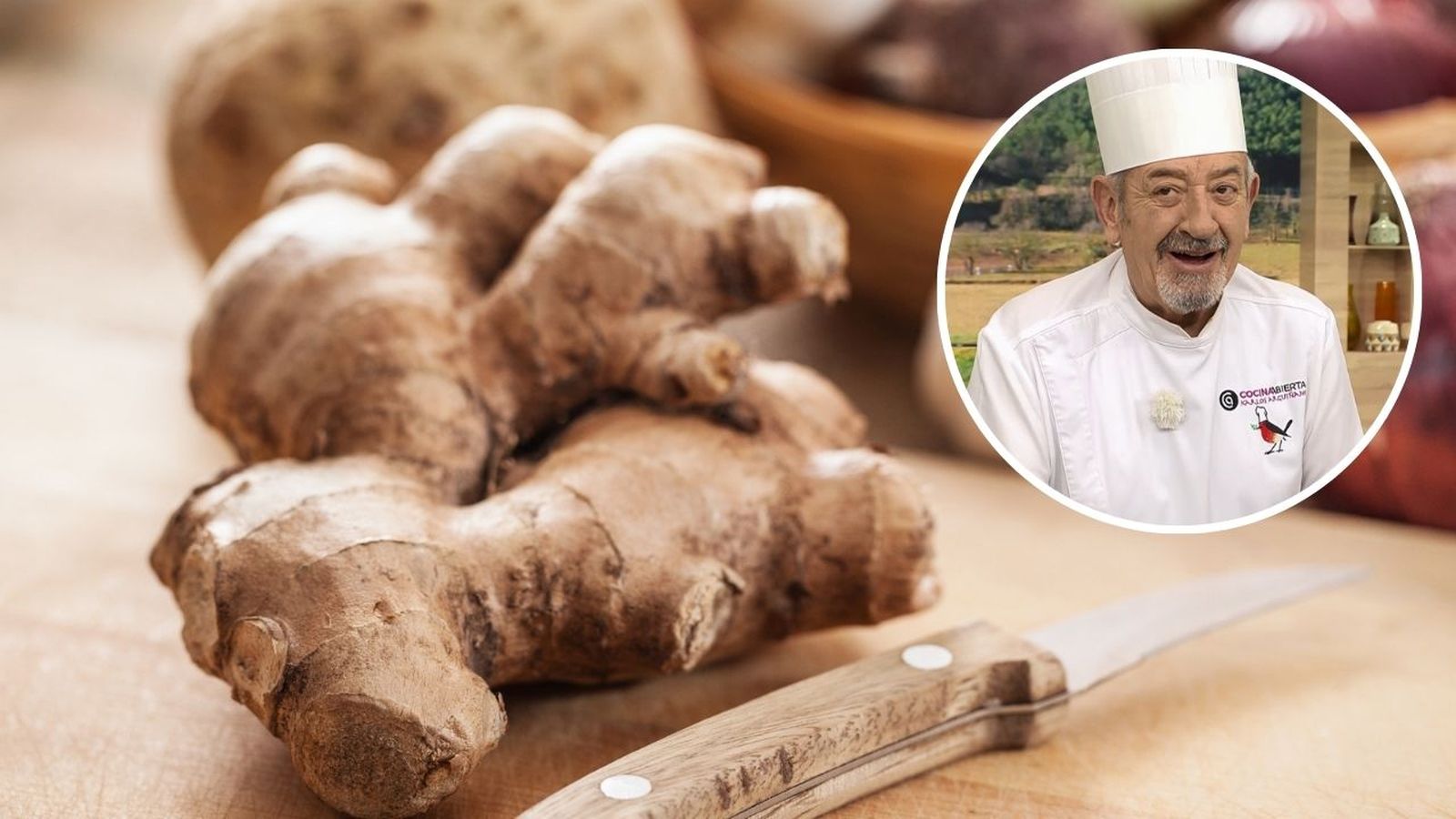 Ni cuchillo ni pelador, este el utensilio que utiliza Karlos Arguiñano para pelar el jengibre fácil y rápido