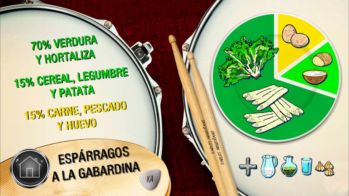 esparragos gabardina plato