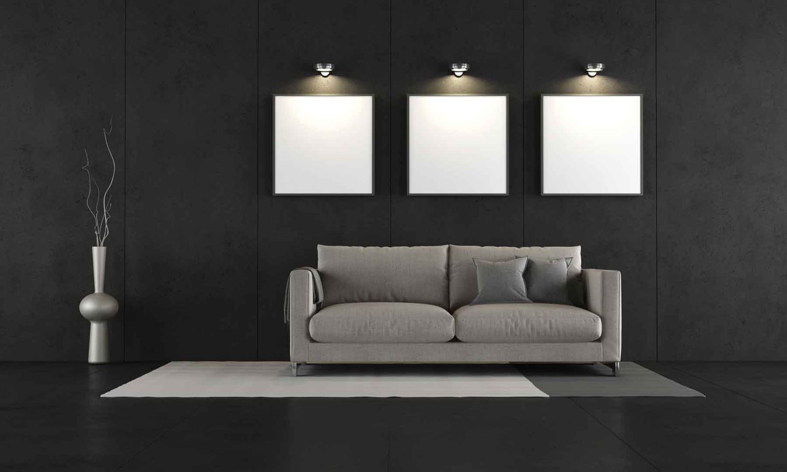 Sofá de color gris para el salón 5