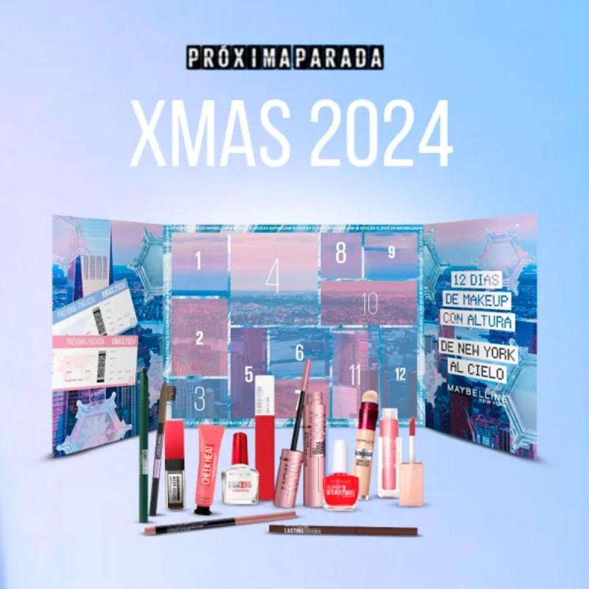 Calendario de Adviento 2024 de Maybelline