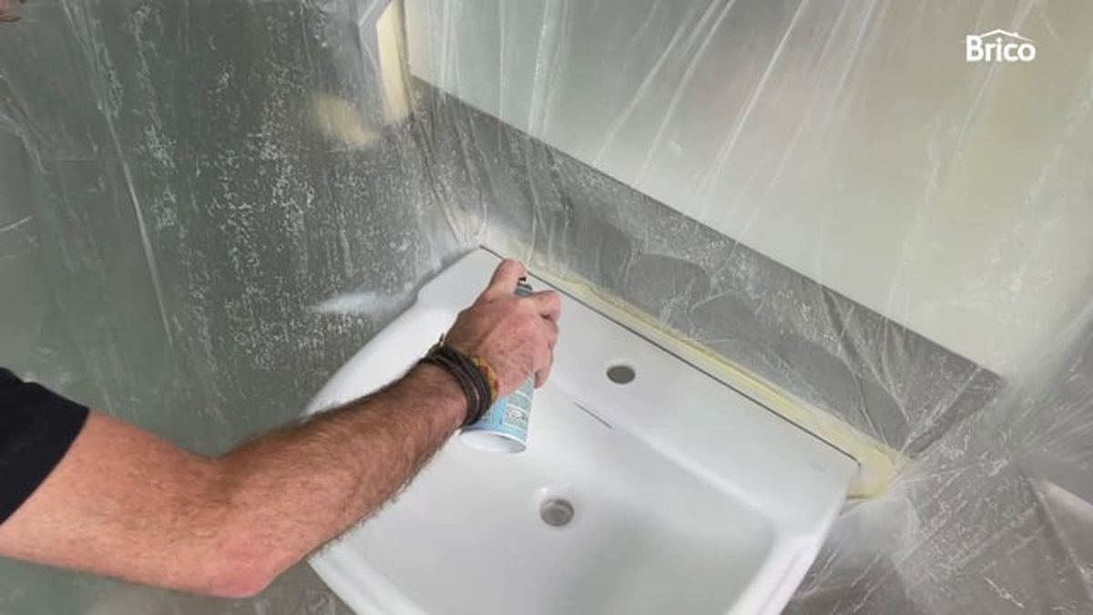 como pintar lavabo paso8