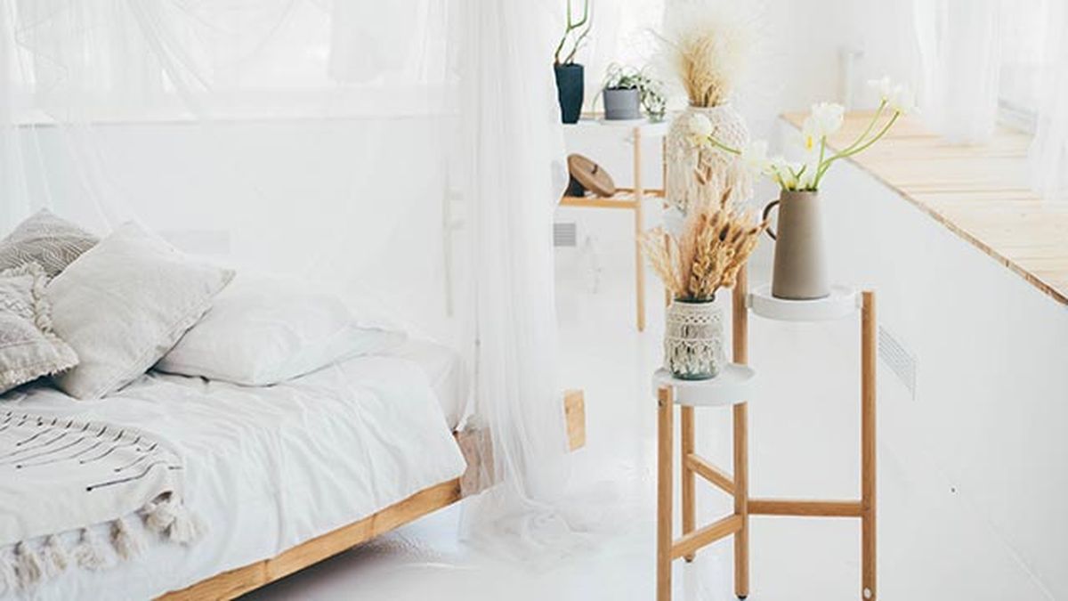 decorar dormitorio flores preservadas