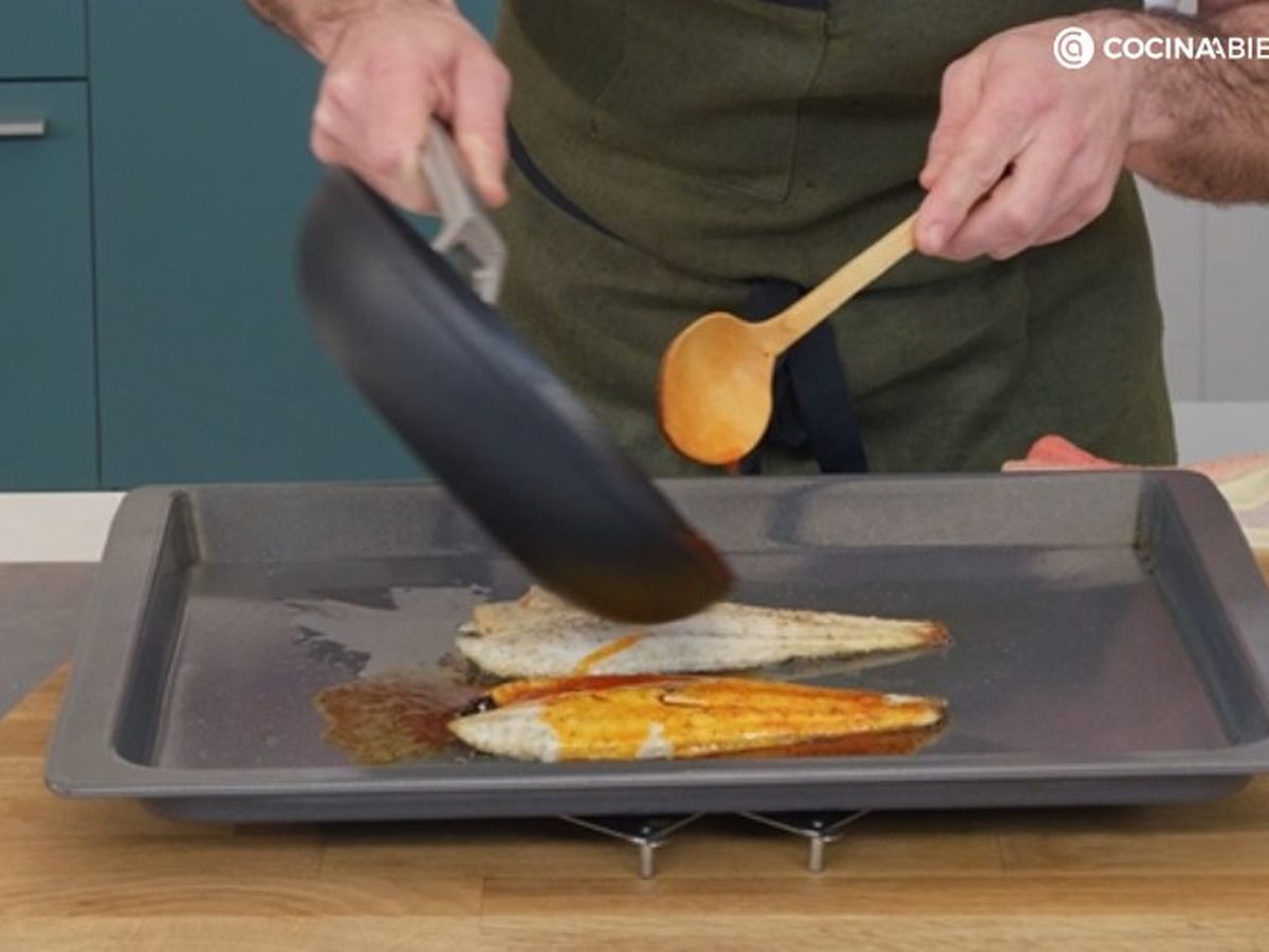 Lubina a la bilbaína - paso 3