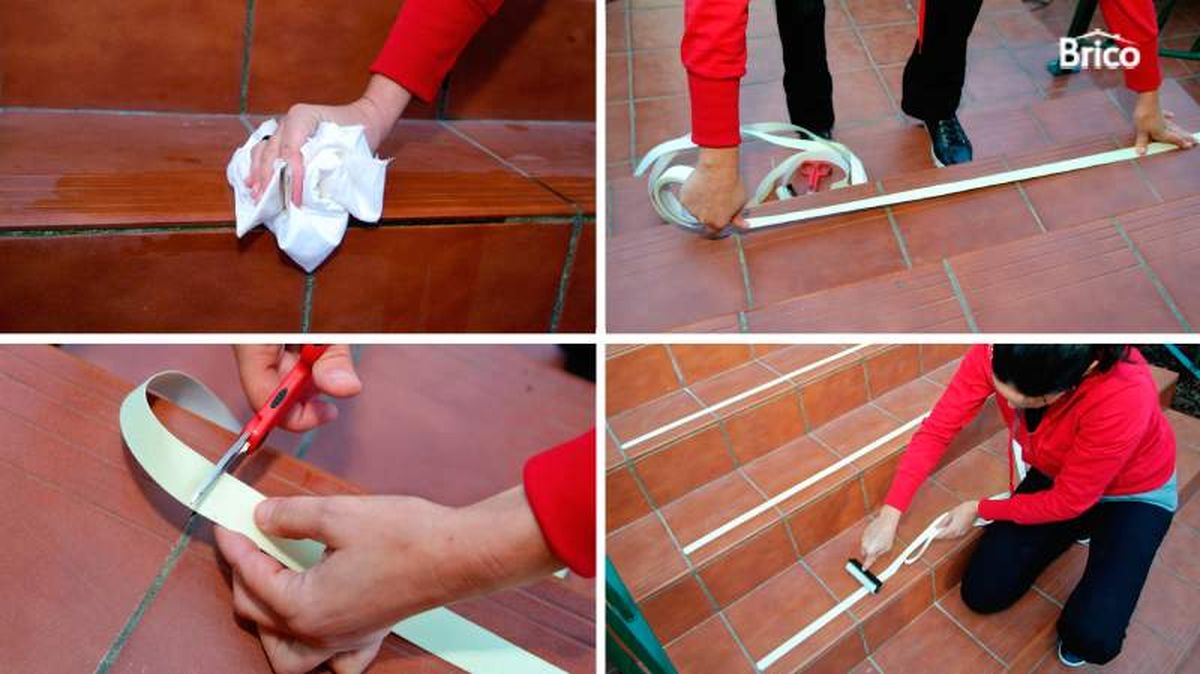 Pasos detallados para instalar tiras antideslizantes