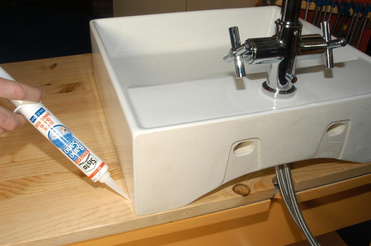 Convertir mesa en lavabo paso 18