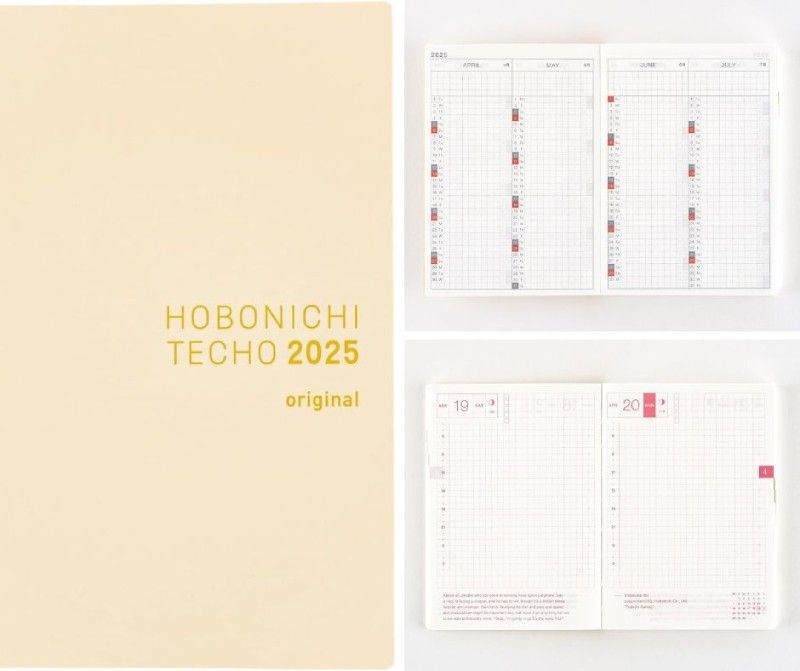 Agenda Hobonichi Techo, modelo Original de 2025 / Imagen: Amazon