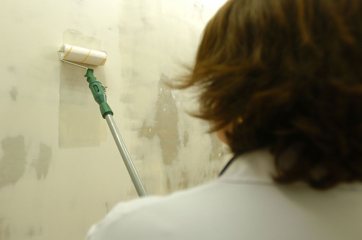 Pintar pared de obra de pasillo paso 4