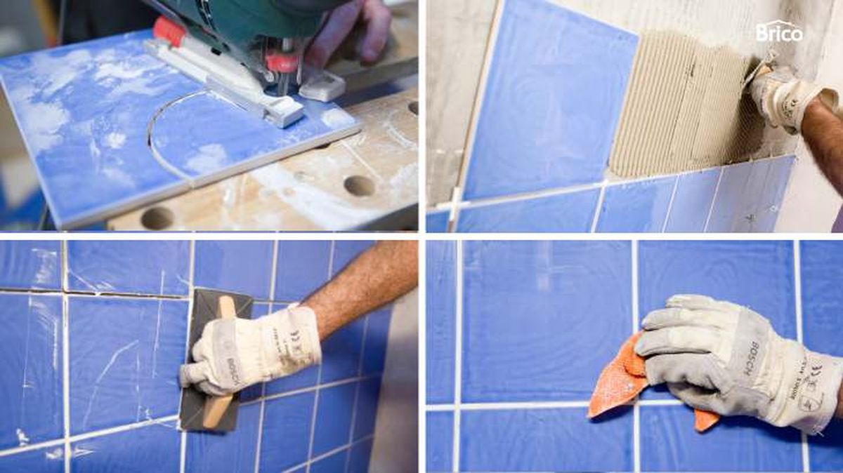 como alicatar bano paso 4