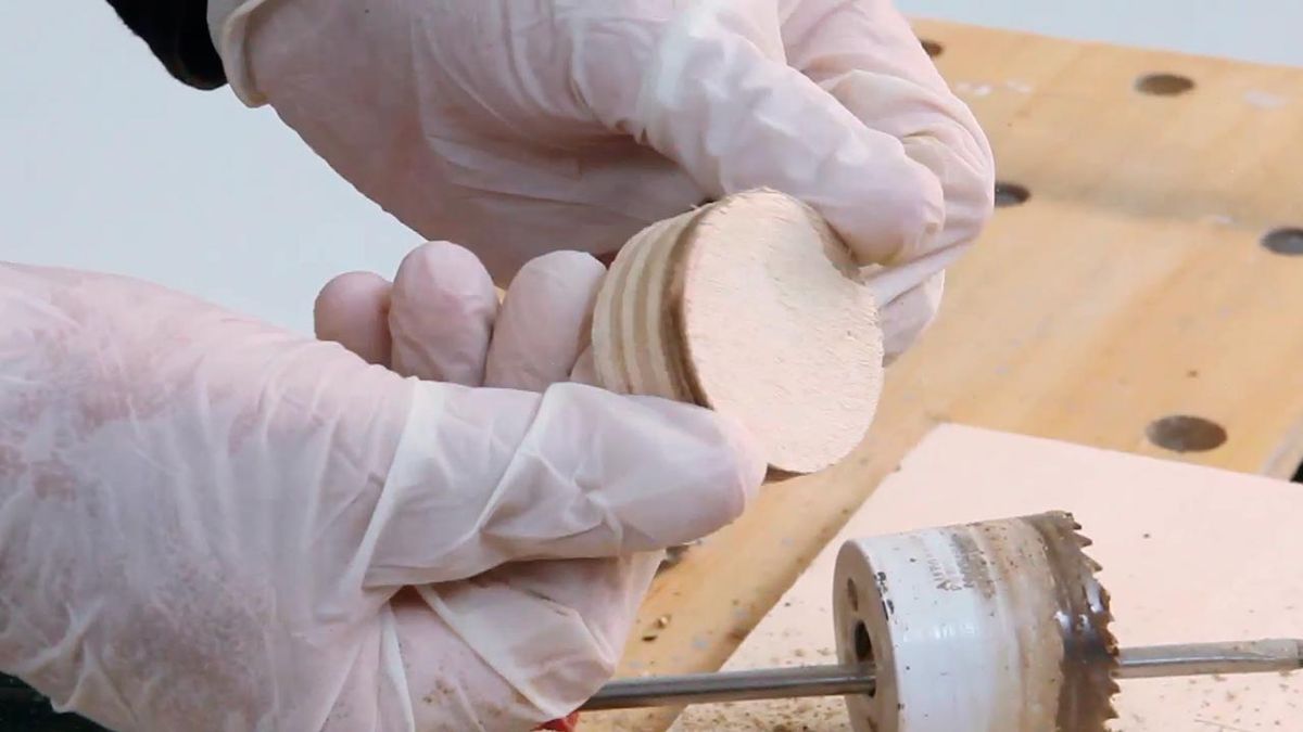 Como hacer corte con corona sin hacer agujero central paso 5