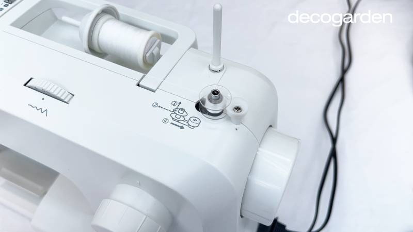 Rellenar la canilla con la máquina de coser.