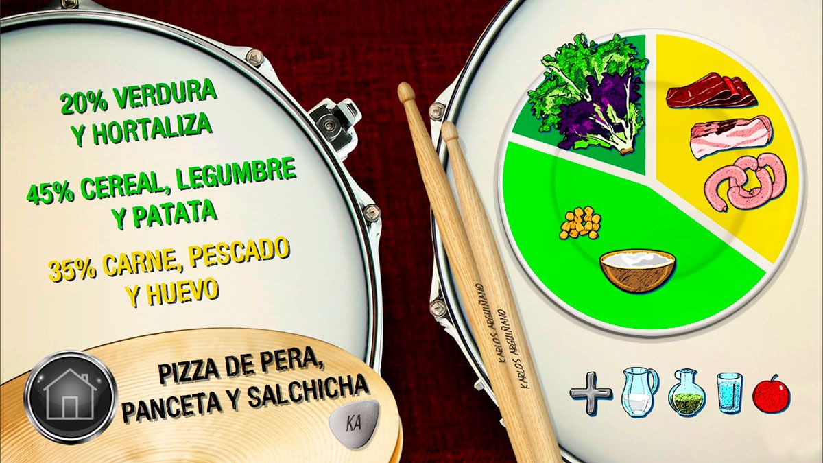 pizza pera plato