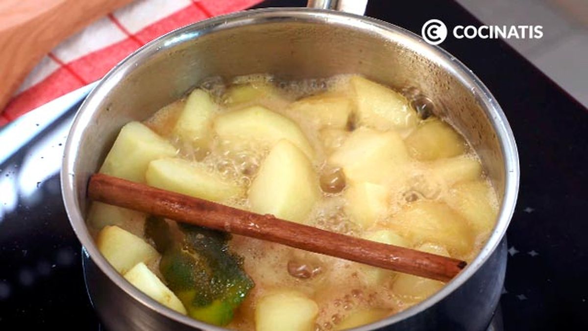 Receta de compota de manzana  paso 4