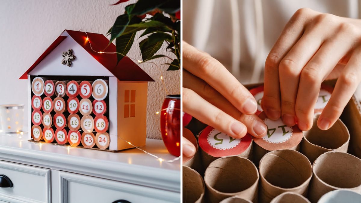 como hacer un calendario de adviento 1