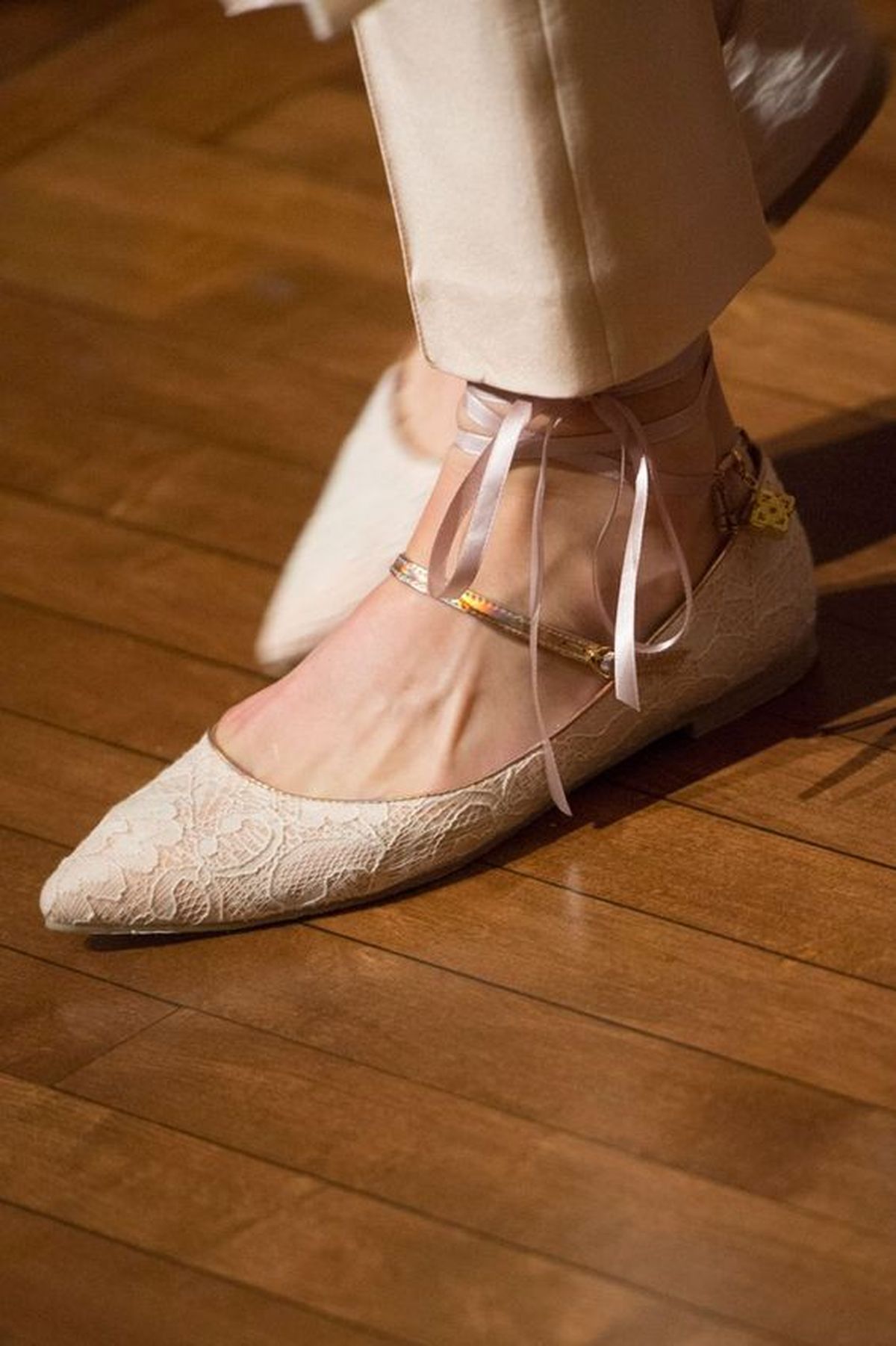 Bailarina plana para novia