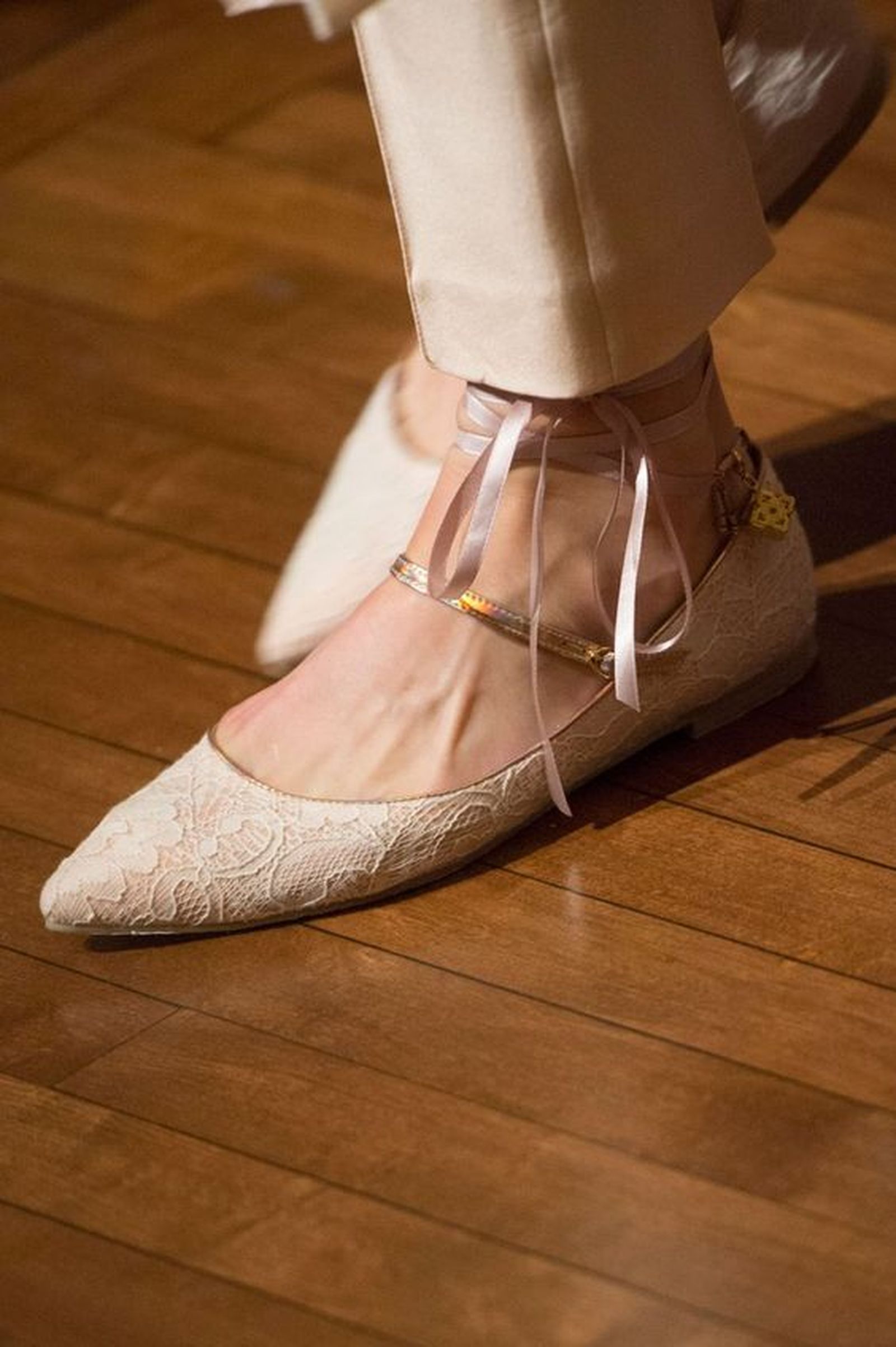 Bailarina plana para novia