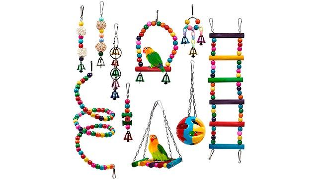 pack juguetes pajaros