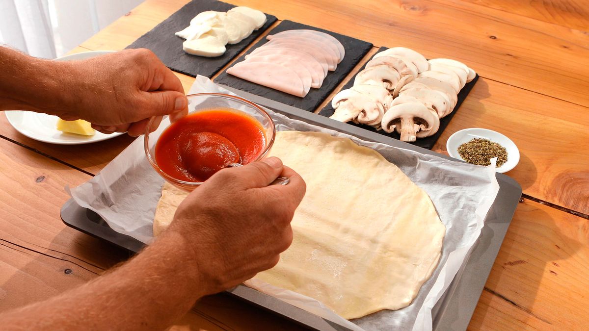 Pizza hawaiana   Paso 2