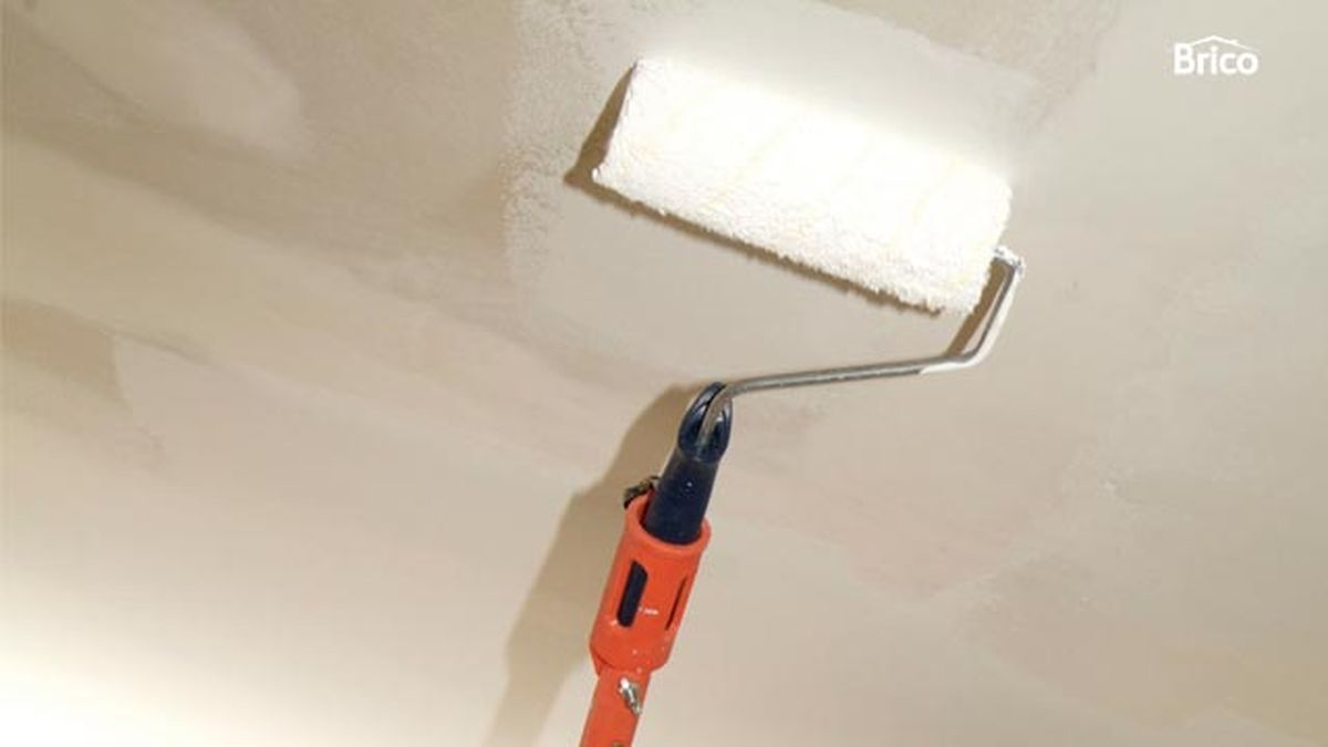 Pintar techo de yeso laminado paso 6