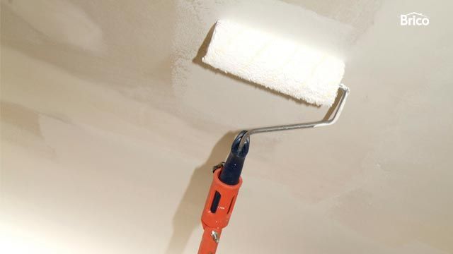 Pintar techo de yeso laminado paso 6