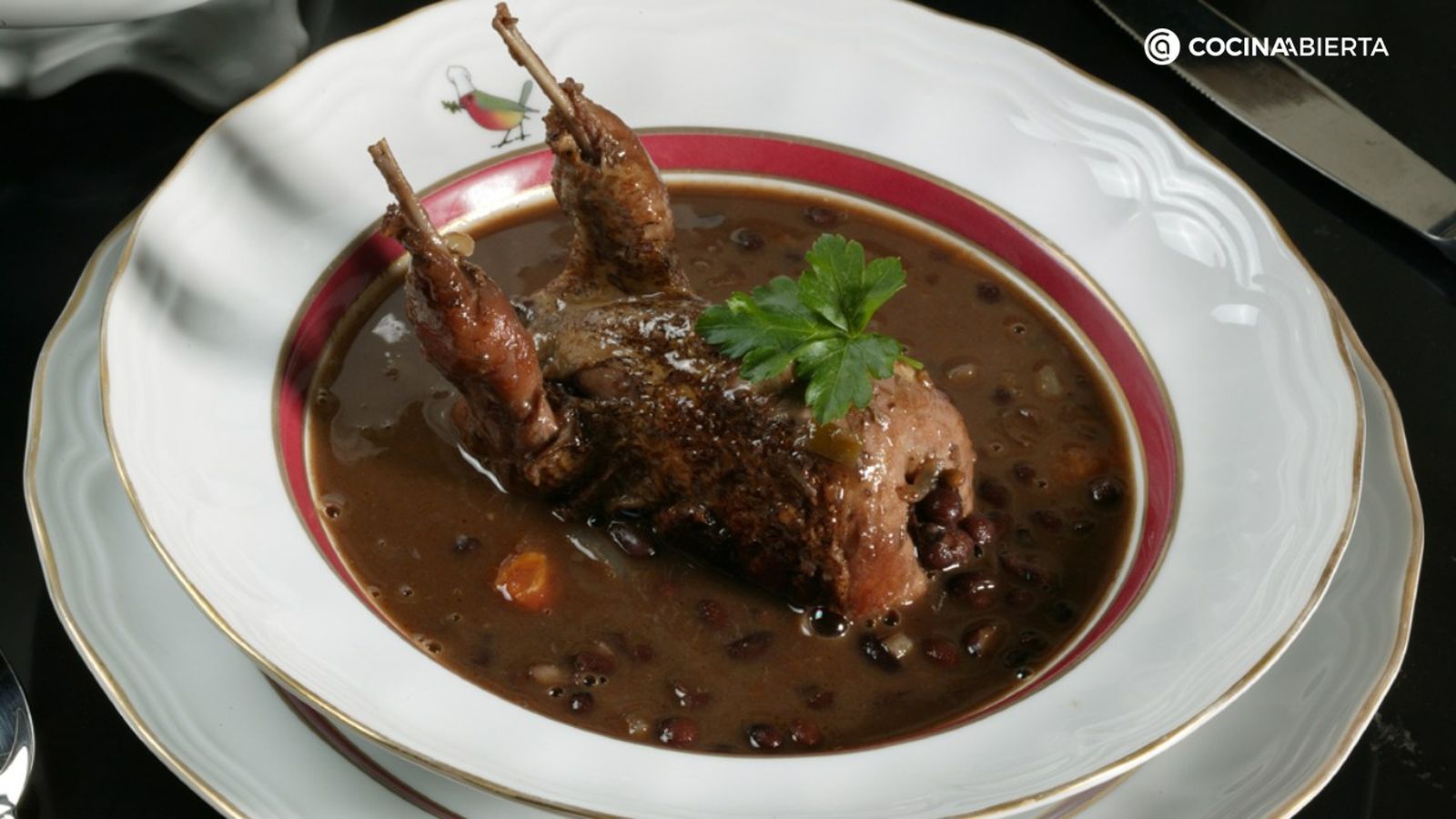 alubias rojas con codornices