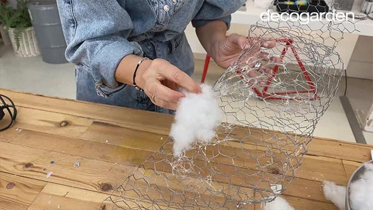 lampara forma nube paso 4