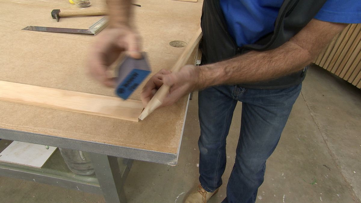 Cómo hacer un biombo de cuerdas paso 2