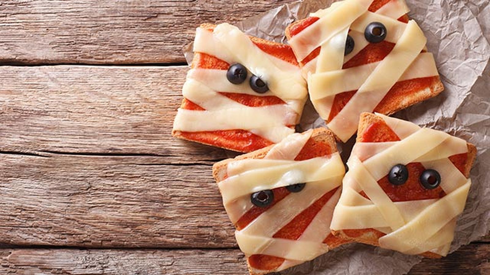 comidas halloween momias tostadas