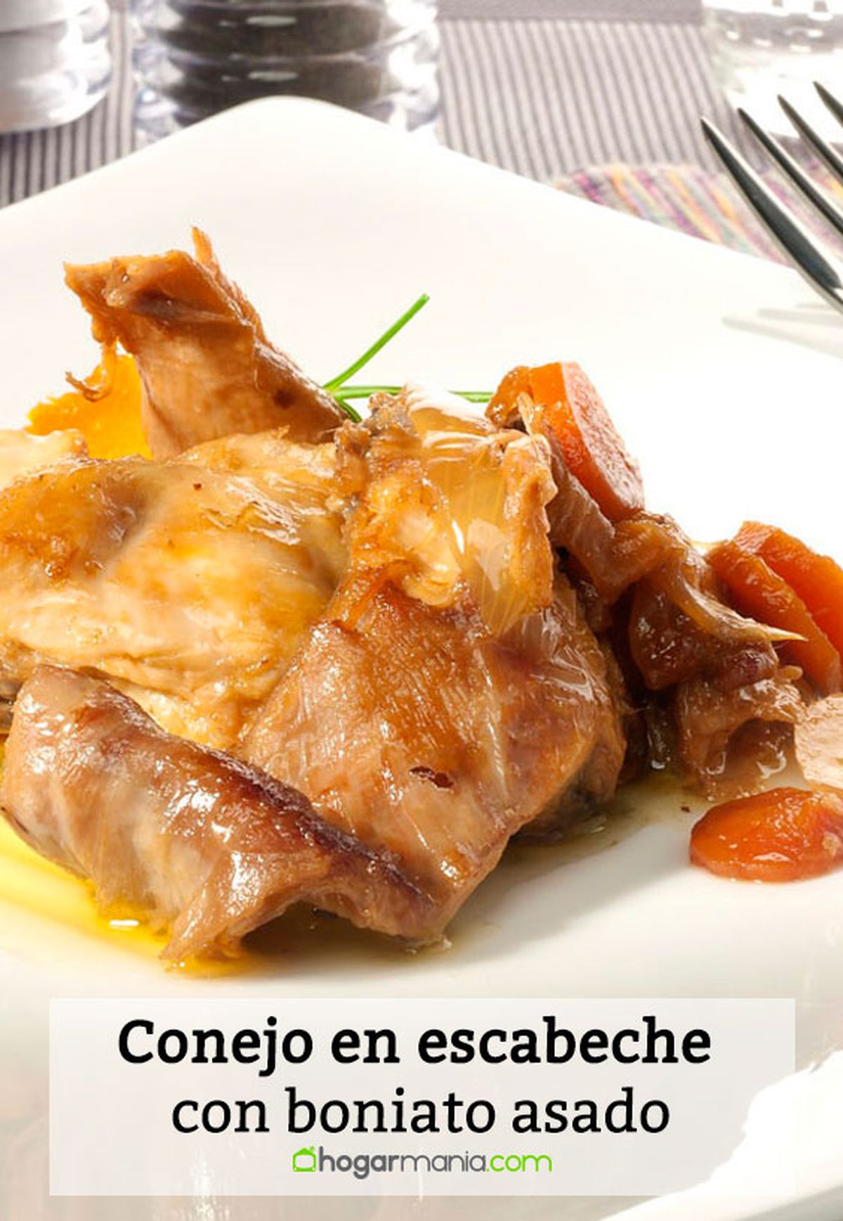 conejo escabeche boniato asado pin