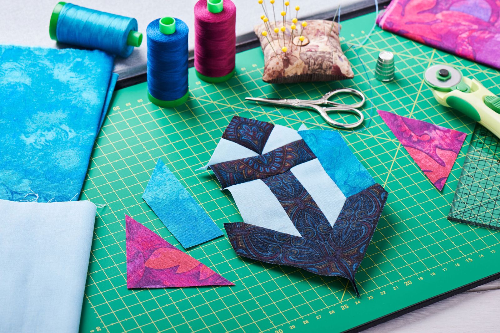 Material básico para trabajos de patchwork