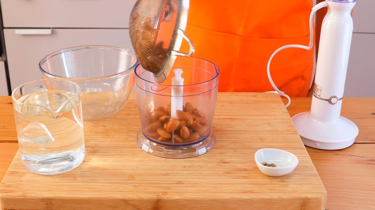Leche de almendras casera sin azúcar   paso 3