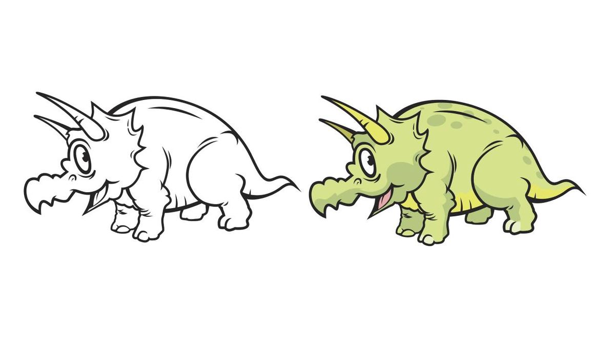 Dinosaurios para colorear.